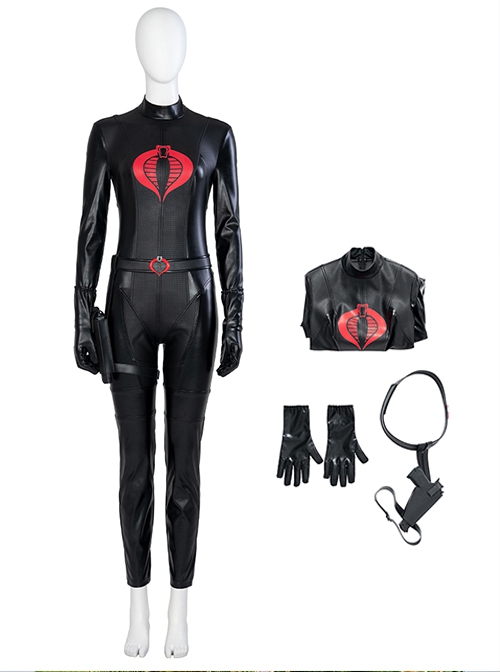 G.I.Joe Rise Of Cobra Halloween Cosplay The Baroness Costume Bodysuit Set Without Boots