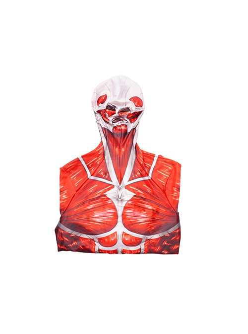 Attack On Titan Halloween Cosplay Colossal Titan Costume Printing Bodysuit