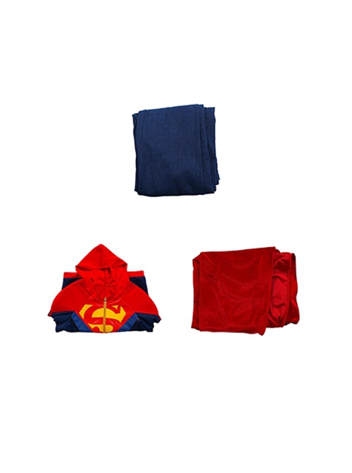 Batman And Superman Battle Of The Super Sons Halloween Cosplay Jonathan Kent Costume Set Without Boots