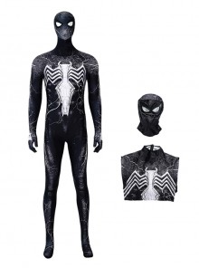 Black Spider-Man Halloween Cosplay Spider-Man Costume Bodysuit Full Set