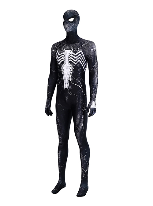 Black Spider-Man Halloween Cosplay Spider-Man Costume Bodysuit Full Set