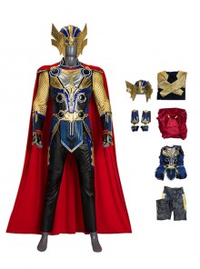 Thor Love And Thunder Halloween Cosplay Thor Odinson Long Sleeves Version Costume Set Without Boots