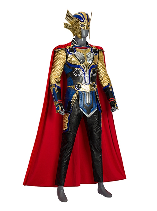 Thor Love And Thunder Halloween Cosplay Thor Odinson Long Sleeves Version Costume Set Without Boots