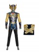 Thor Love And Thunder Halloween Cosplay Thor Odinson Long Sleeves Version Costume Golden-Arms Black Long Sleeve Underwear