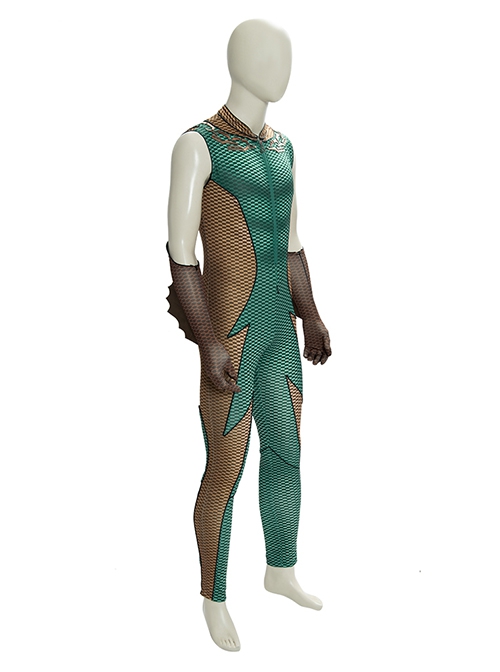 The Boys Halloween Cosplay The Deep Battle Suit Costume Green Bodysuit