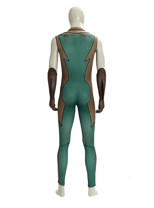 The Boys Halloween Cosplay The Deep Battle Suit Costume Green Bodysuit