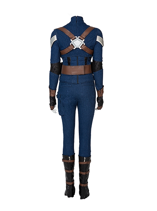 What If Halloween Cosplay Peggy Carter Stealth Suit Costume Full Set