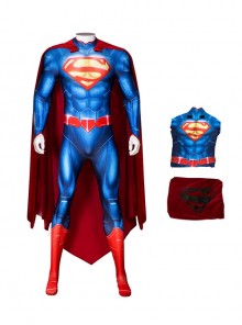 Comics The New 52 Superman Halloween Cosplay Superman Battle Suit Costume Full Set