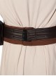 Star Wars Halloween Cosplay Obi-Wan Kenobi Armor Version Accessories Dark Brown Leather Belt