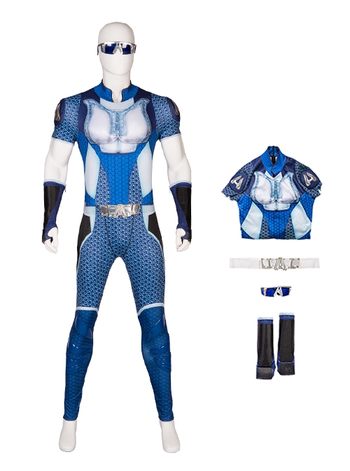 TV Drama The Boys Halloween Cosplay A-Train Battle Suit Costume Set