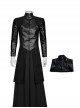 TV Drama The Sandman Halloween Cosplay Morpheus Costume Black Leather Vest