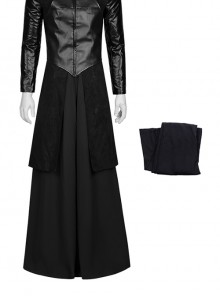 TV Drama The Sandman Halloween Cosplay Morpheus Costume Black Long Skirt