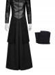 TV Drama The Sandman Halloween Cosplay Morpheus Costume Black Long Skirt