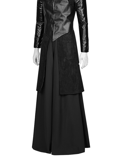 TV Drama The Sandman Halloween Cosplay Morpheus Costume Black Long Skirt