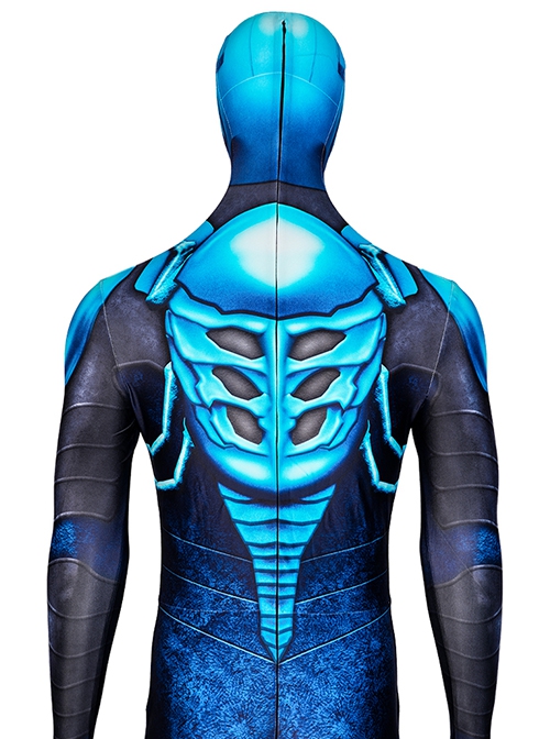 Movie Blue Beetle Halloween Cosplay Jaime Reyes Costume Bodysuit Set