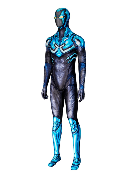 Movie Blue Beetle Halloween Cosplay Jaime Reyes Costume Bodysuit Set