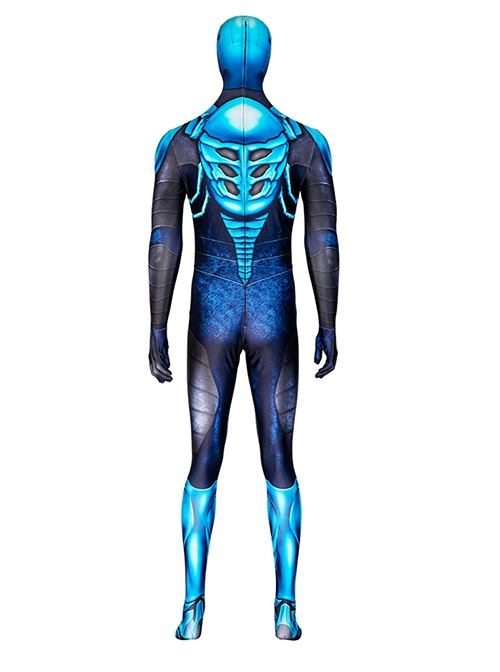 Movie Blue Beetle Halloween Cosplay Jaime Reyes Costume Bodysuit Set