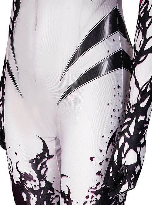 DC Comics Halloween Cosplay Anti-Venom Spider-Gwen Costume Hooded Bodysuit