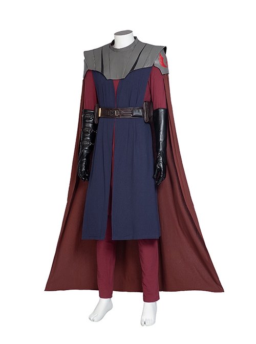 Animation Star Wars The Clone Wars Halloween Cosplay Anakin Skywalker Costume Long Vest Shoulder Armor