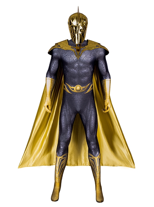 Black Adam Halloween Cosplay Doctor Fate Costume Black Cloak