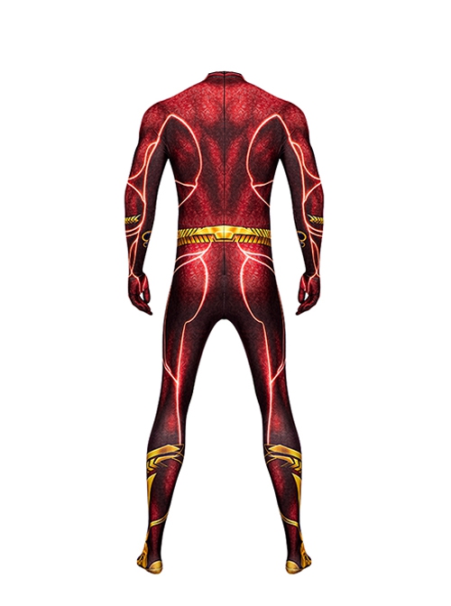 Flashpoint The Flash Halloween Cosplay Barry Allen Movie Version Costume Bodysuit