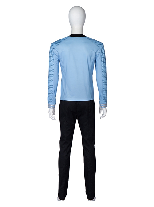 Star Trek Halloween Cosplay Blue Uniform Costume Male Set