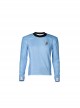 Star Trek Halloween Cosplay Blue Uniform Costume Male Blue Long Sleeve Top