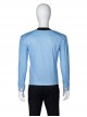 Star Trek Halloween Cosplay Blue Uniform Costume Male Blue Long Sleeve Top