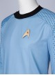 Star Trek Halloween Cosplay Blue Uniform Costume Male Blue Long Sleeve Top