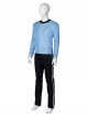 Star Trek Halloween Cosplay Blue Uniform Costume Male Black Pants