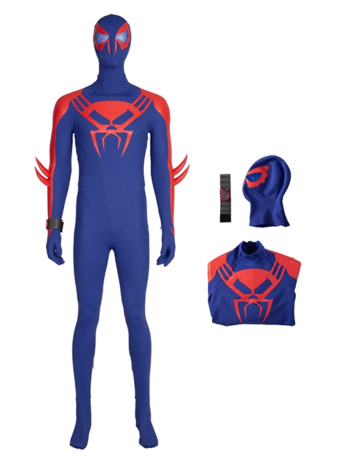 Spider-Man Across The Spider-Verse Part One Halloween Cosplay Spider-Man 2099 Miguel O'Hara Costume Set