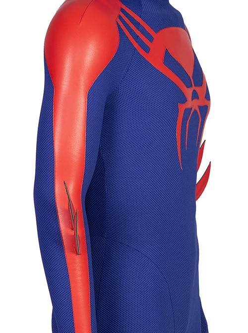 Spider-Man Across The Spider-Verse Part One Halloween Cosplay Spider-Man 2099 Miguel O'Hara Costume Blue Bodysuit