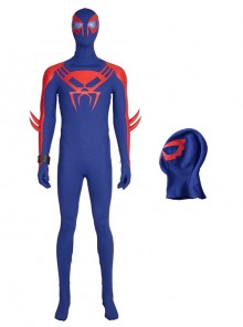 Spider-Man Across The Spider-Verse Part One Halloween Cosplay Spider-Man 2099 Miguel O'Hara Accessories Blue Headcover