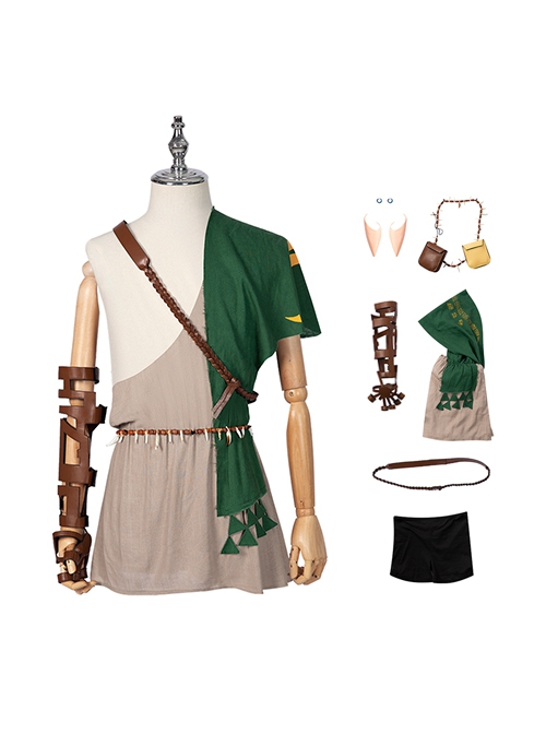 Game The Legend Of Zelda Breath Of The Wild 2 Halloween Cosplay Link Costume Set