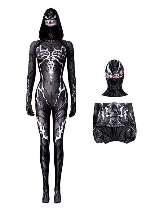 Spider-Man Into The Spider-Verse Halloween Cosplay Queen Of The Dark Spider-Gwen Costume Set