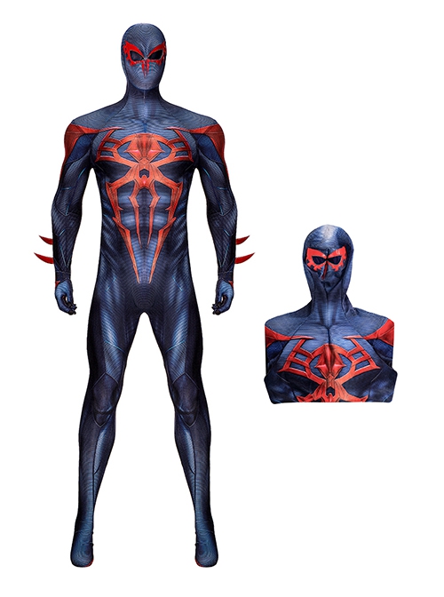 Comics Spider-Man 2099V2 Halloween Cosplay Miguel O'Hara Battle Suit Costume Set