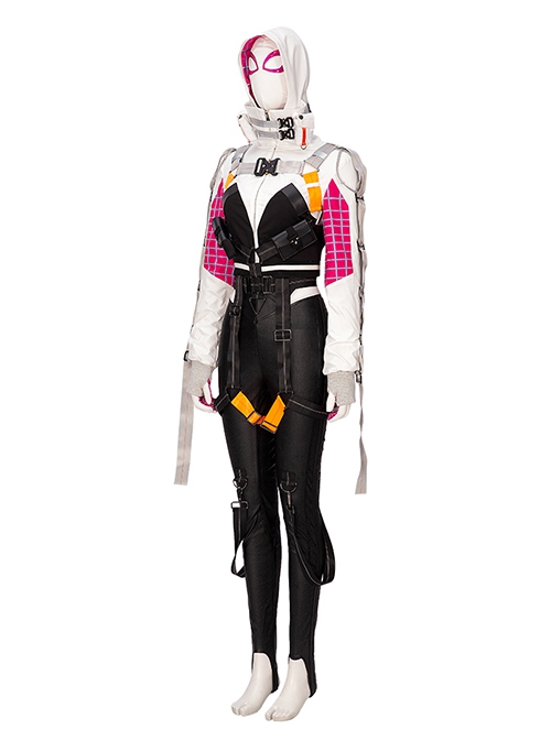 Spider-Man Into The Spider-Verse Halloween Cosplay Spider-Gwen Derivative Design Costume Set