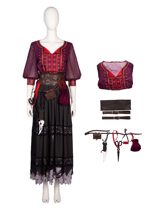 Reality TV Show Critical Role Halloween Cosplay Laudna Costume Set