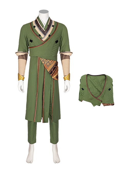 Doctor Strange In The Multiverse Of Madness Halloween Cosplay Baron Karl Mordo Costume Green Outerwear