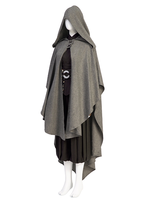 Star Wars The Mandalorian Halloween Cosplay Ahsoka Tano Optimized Version Costume Gray Cloak