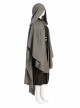 Star Wars The Mandalorian Halloween Cosplay Ahsoka Tano Optimized Version Costume Gray Cloak