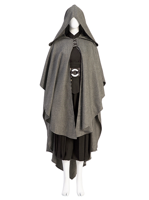 Star Wars The Mandalorian Halloween Cosplay Ahsoka Tano Optimized Version Costume Gray Cloak