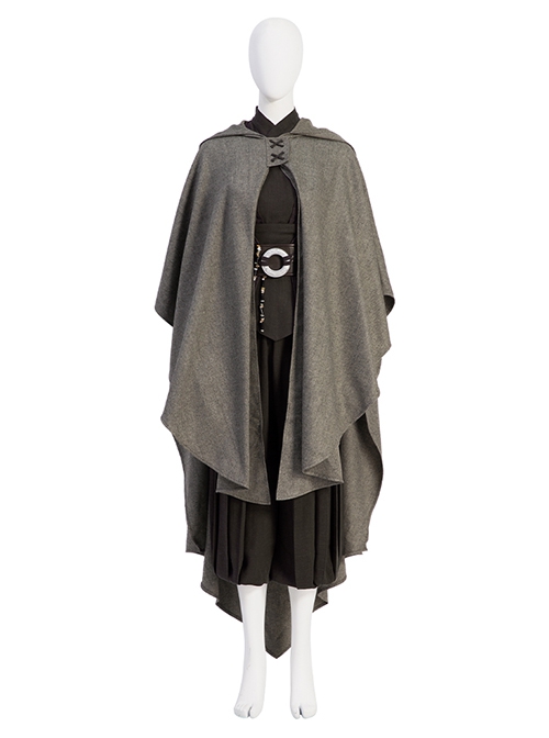 Star Wars The Mandalorian Halloween Cosplay Ahsoka Tano Optimized Version Costume Gray Cloak