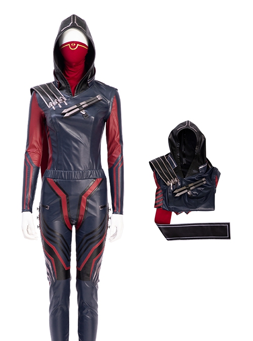 Game Apex Legends S13 Halloween Cosplay Wraith Outfit Costume Coat