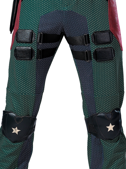 TV Drama The Boys Season 3 Soldier Boy Battle Suit Costume Green Trousers