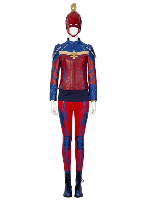 TV Drama Ms Marvel Halloween Cosplay Kamala Khan Battle Suit Cosplay Accessories Red Helmet