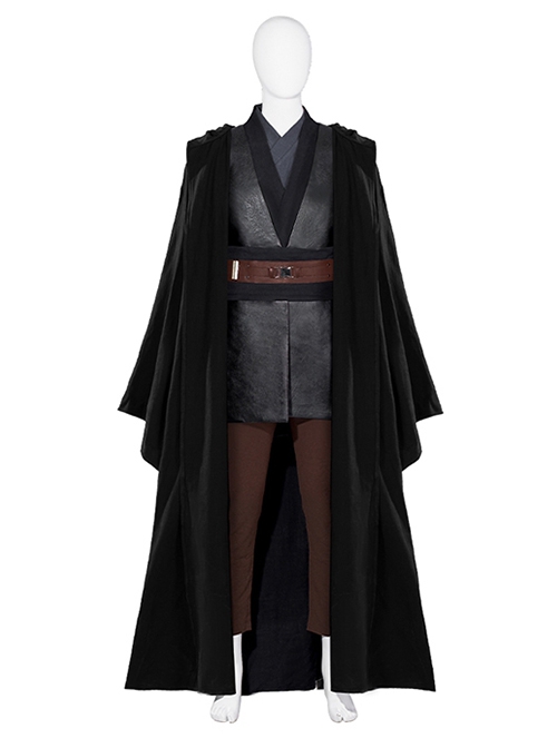 TV Drama Obi-Wan Kenobi Halloween Cosplay Anakin Skywalker Outfit Costume Black Cloak