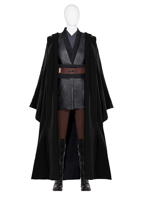 TV Drama Obi-Wan Kenobi Halloween Cosplay Anakin Skywalker Outfit Accessories Black Boots