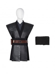 TV Drama Obi-Wan Kenobi Halloween Cosplay Anakin Skywalker Outfit Accessories Black Leather Outer Shoulder Straps