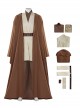 Star Wars Halloween Cosplay Obi-Wan Kenobi Beige Suit Affordable Edition Costume Set